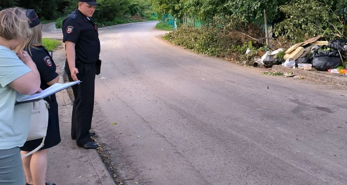 В Тамбове провели рейд по несанкционированным свалкам у парка Дружбы