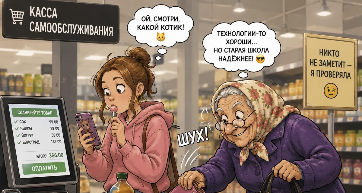 В Староюрьеве женщина забрала с кассы самообслуживания кошелёк с 6500 рублями